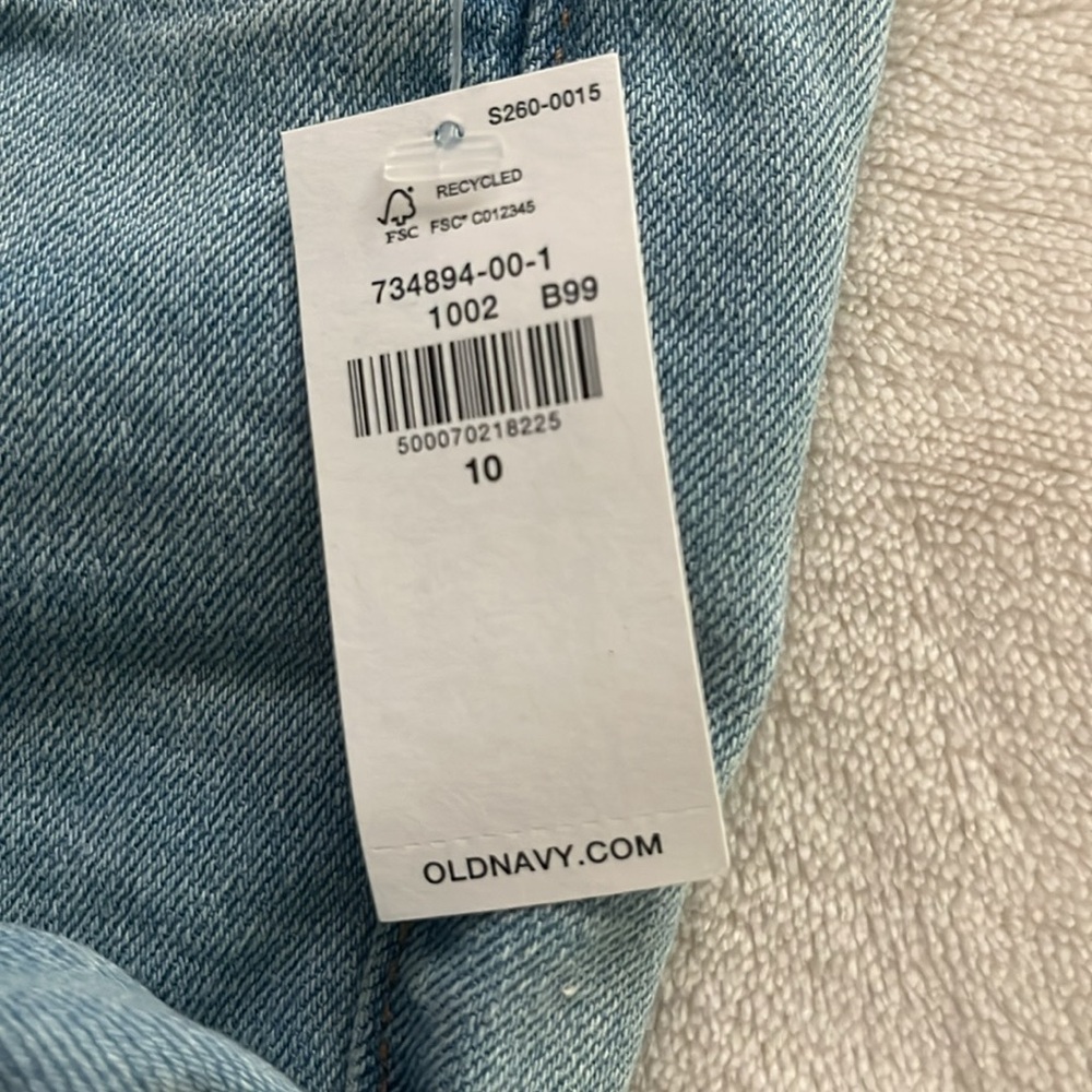 Old Navy Women's Denim Straight Leg Jeans - Light Blue - Picture 5 of 5